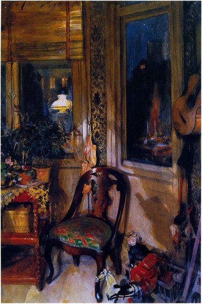 Die Spielzeugecke von Carl Larsson
